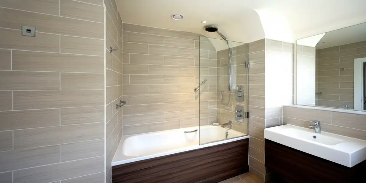 Proshower - fixed glass shower panel - landscape