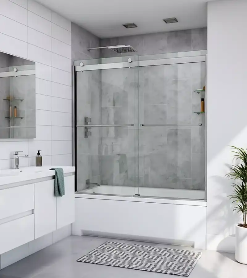 Proshower - sliding glass shower door on bathtub - product
