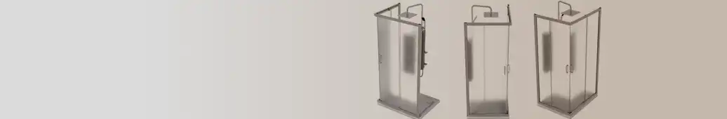 Proshower - swing glass shower door banner-long