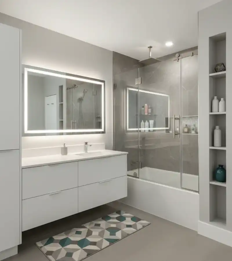 Proshower - swing glass shower door on bathtub - product