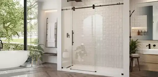 Proshower - sliding glass shower door - product detail