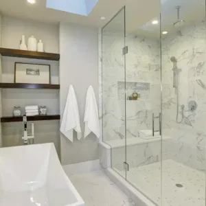 Proshower - swing frameless glass shower door - product