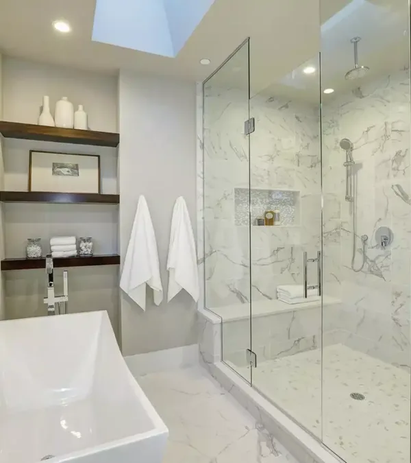 Proshower - swing frameless glass shower door - product