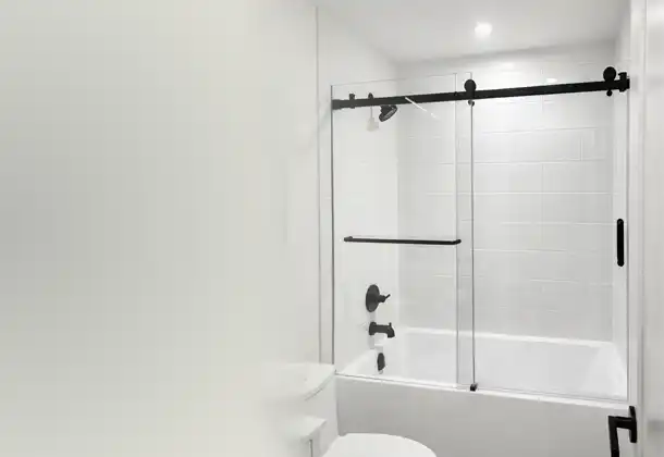 ProShower - sliding glass shower door on bathtub-banner