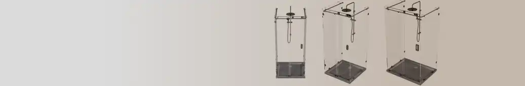 ProShower - sliding glass shower door banner-long